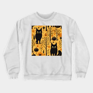 Halloween Decorations 11 - Black Cats Crewneck Sweatshirt